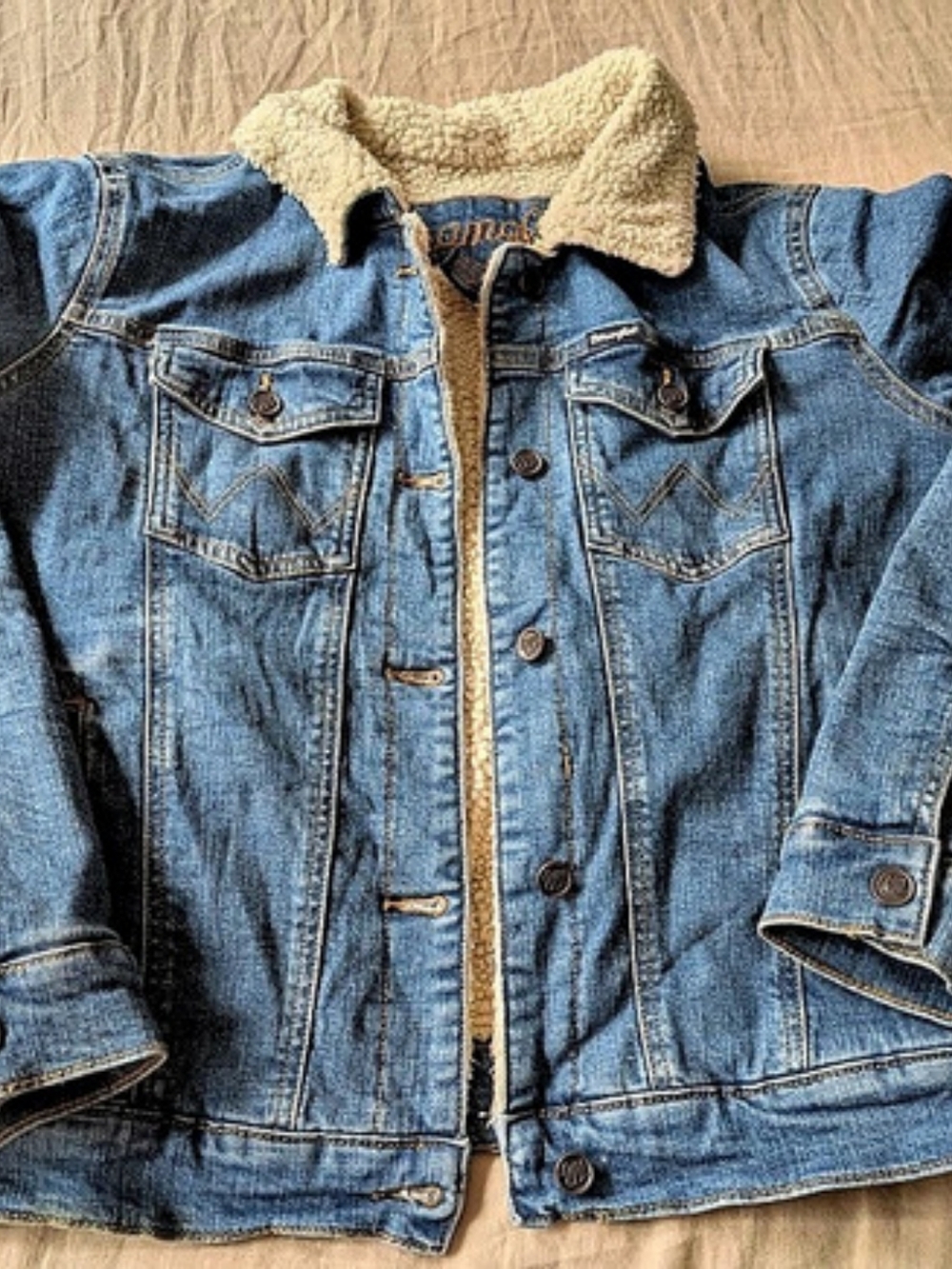 Wrangler Sherpa Lined Denim Jacket